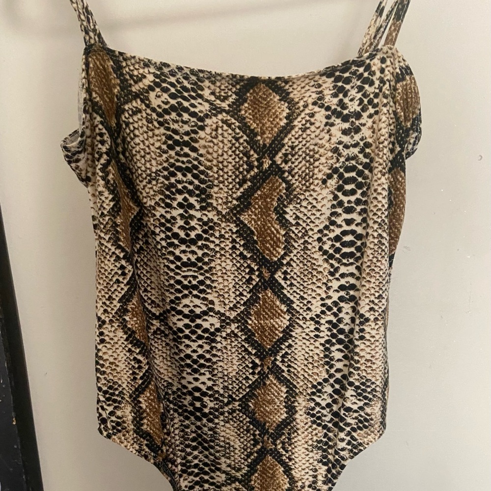 Snakeskin bodysuit